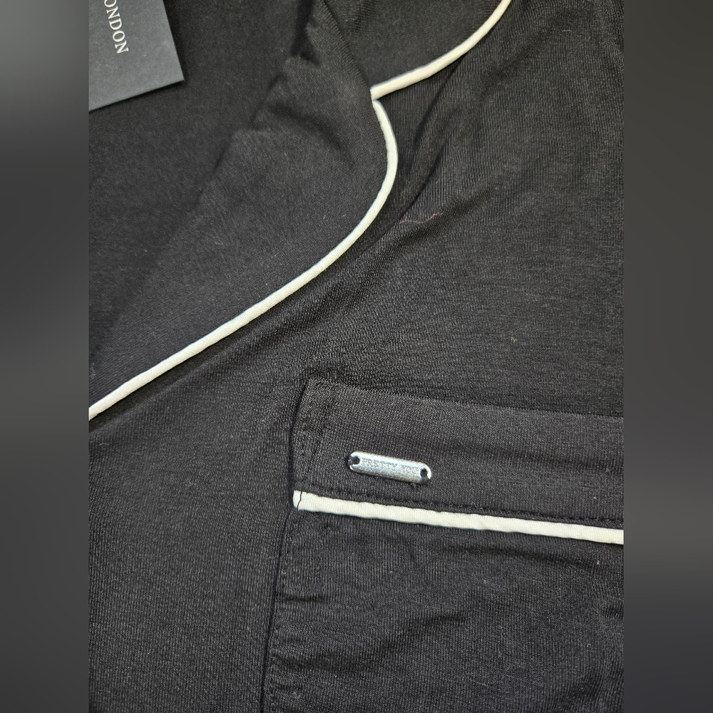 Pretty You London Sustainable Bamboo Pajama Set in Black Size US 4 & 6 NWT - Picture 7 of 15